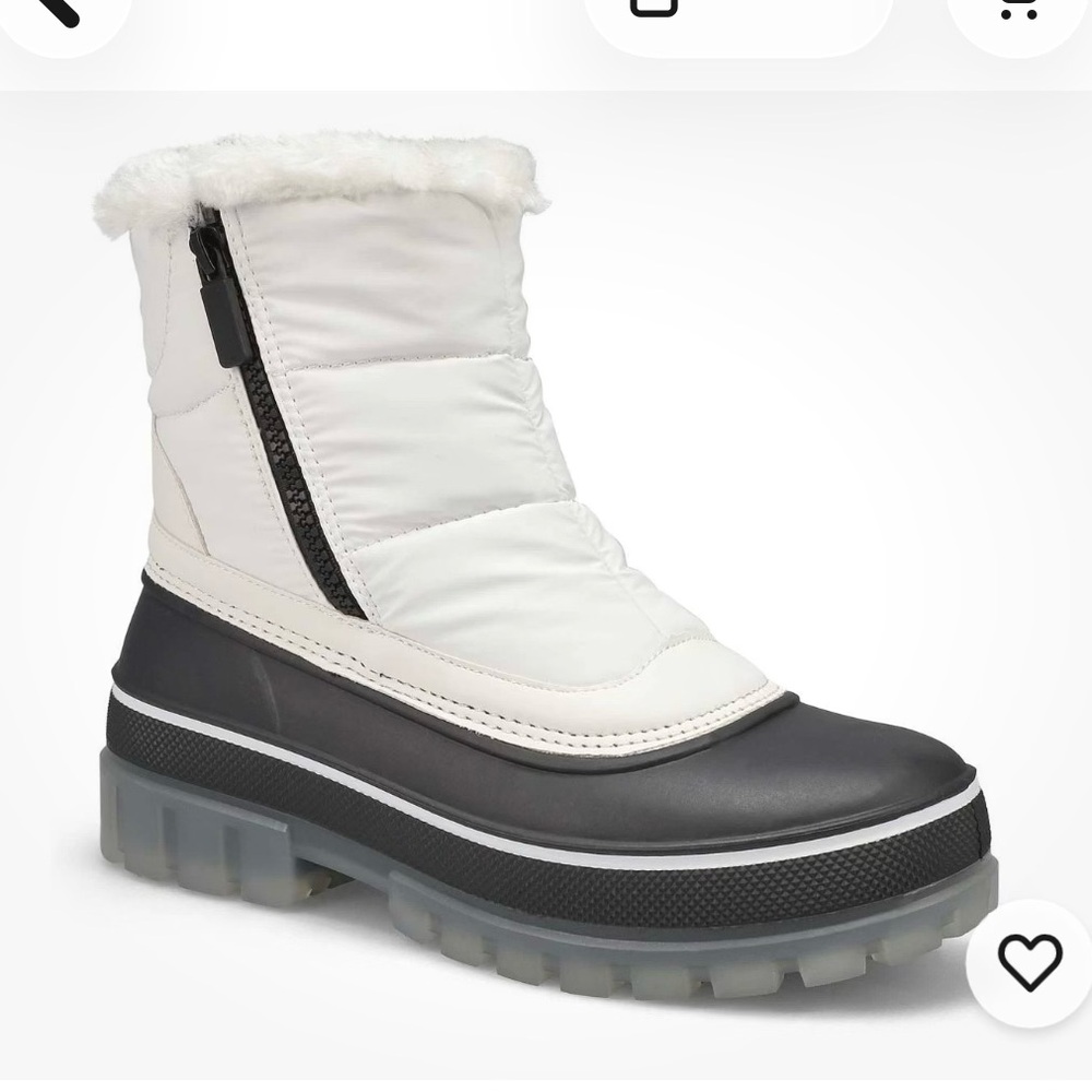 Storm GOGO Black and White Winter Boots